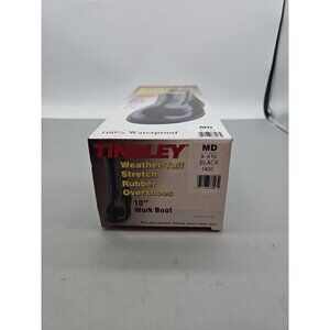 Tingley 1400 Black Med (US 8-9.5 ) Rubber 10" Ice Traction Overshoes‎ New